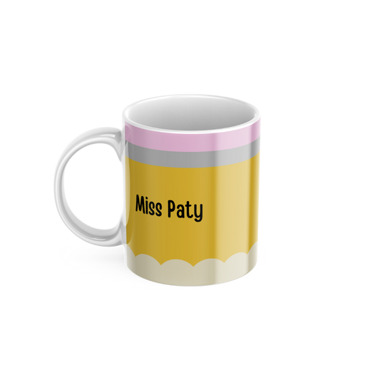 Taza Con Diseño De Lápiz