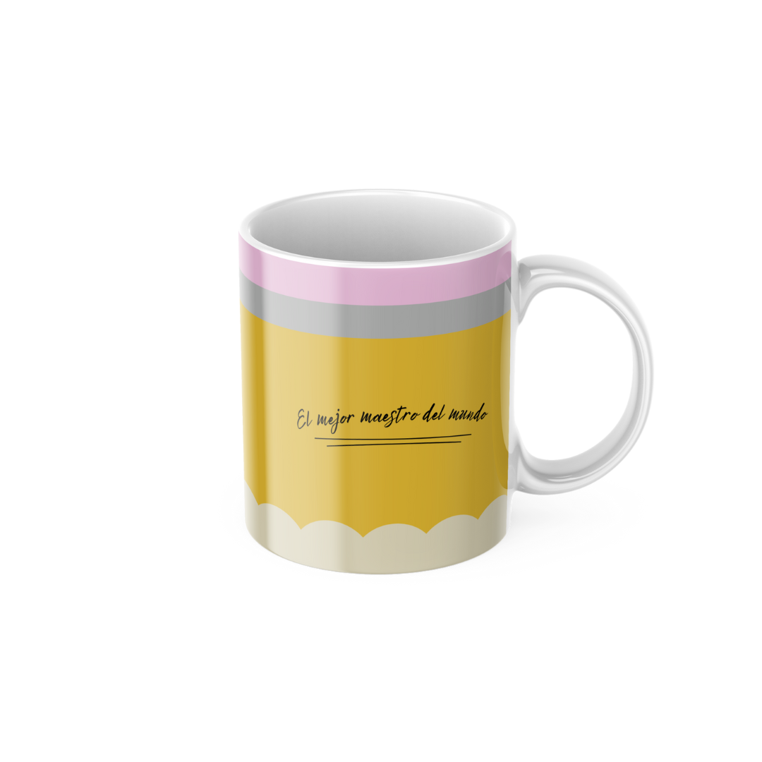 Taza Con Diseño De Lápiz
