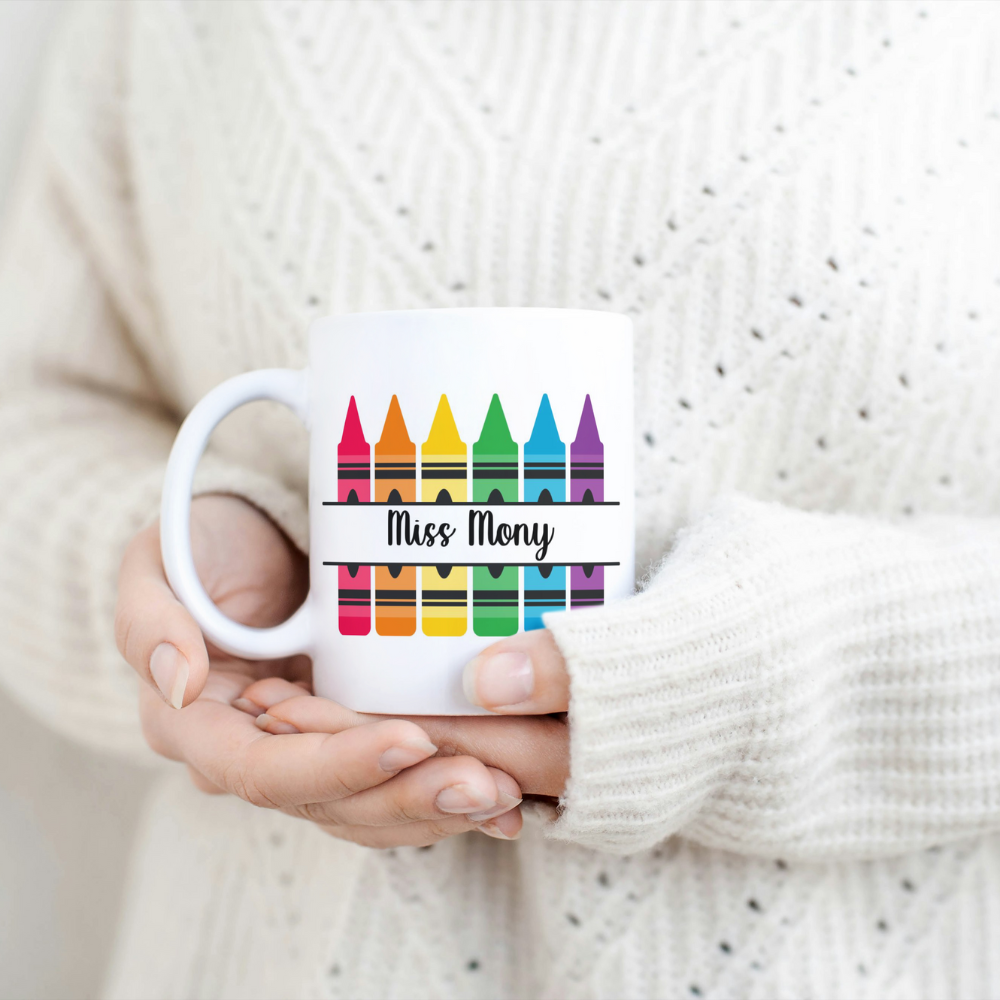 Taza Para Maestra/o Crayolas