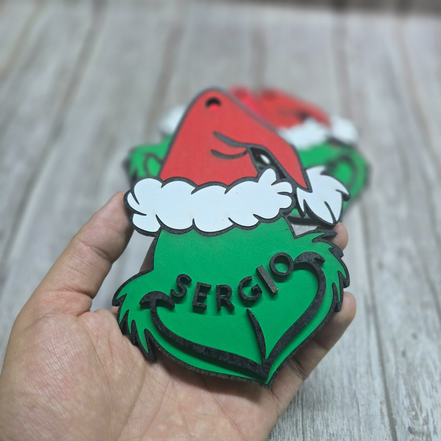 Esferas Personalizadas del Grinch con Nombre ¡Navidad con Actitud!