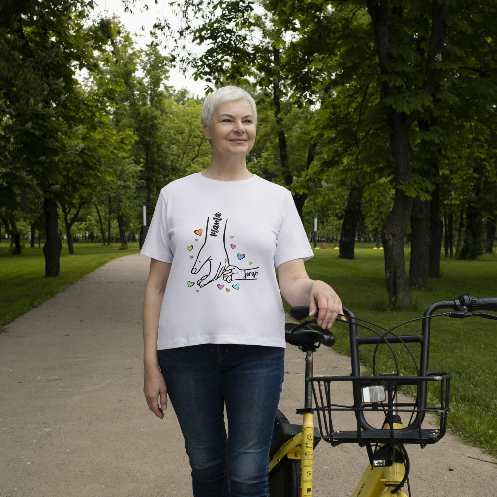Playera Personalizada Manos Madre e Hijos