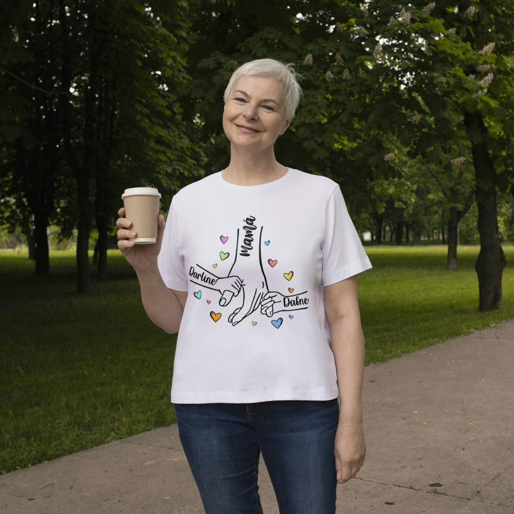 Playera Personalizada Manos Madre e Hijos