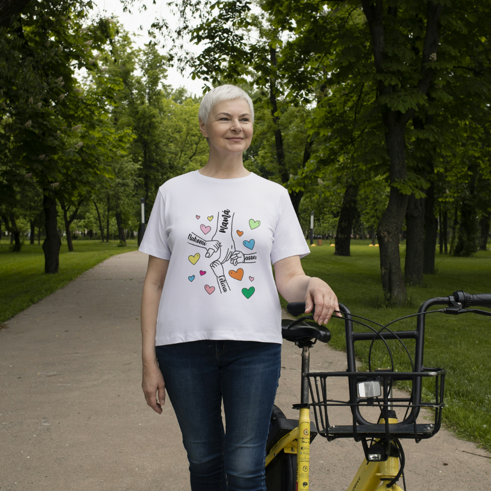 Playera Personalizada Manos Madre e Hijos