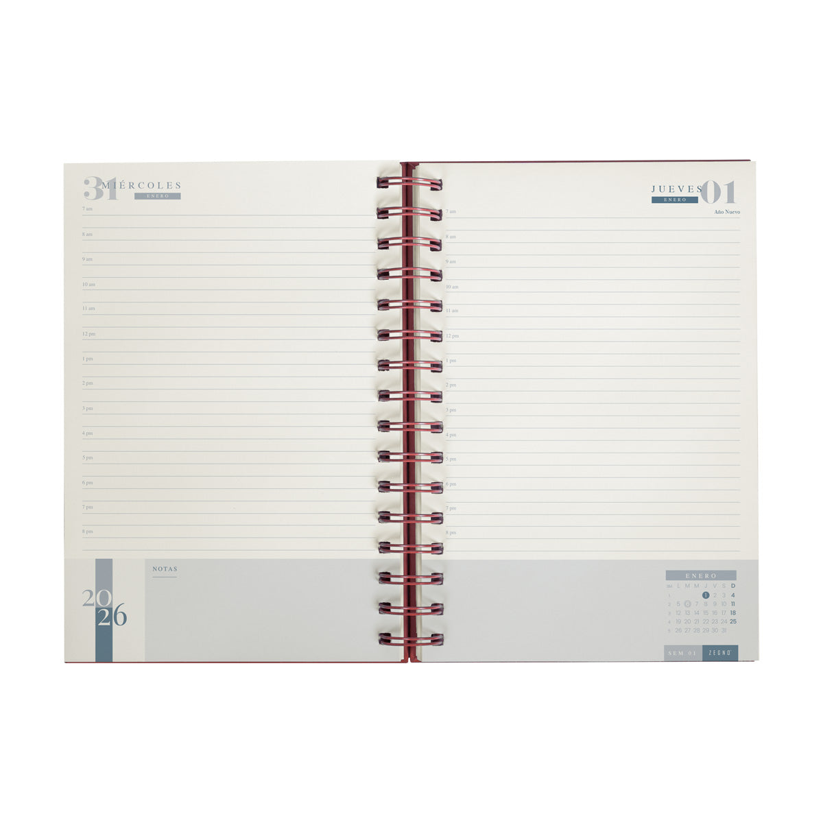 Agenda Diaria Lette Clasica 2026
