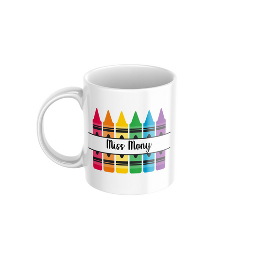 Taza Para Maestra/o Crayolas
