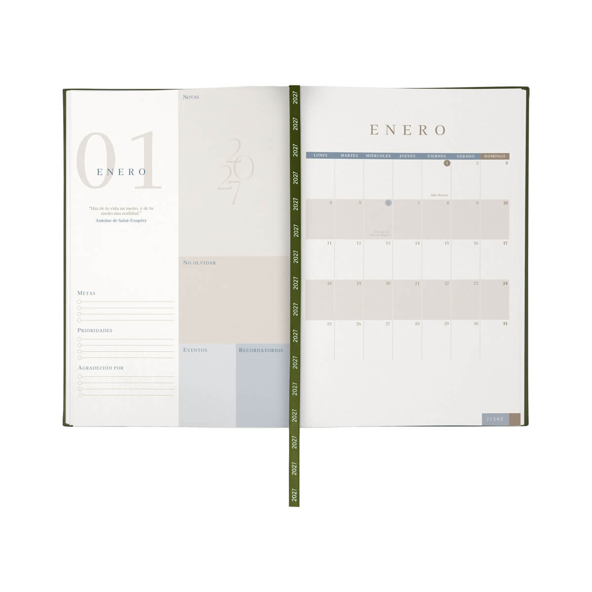 Agenda Diaria Clasica 2027