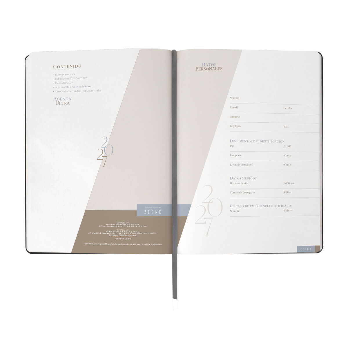 Agenda Diaria Ultra 2027