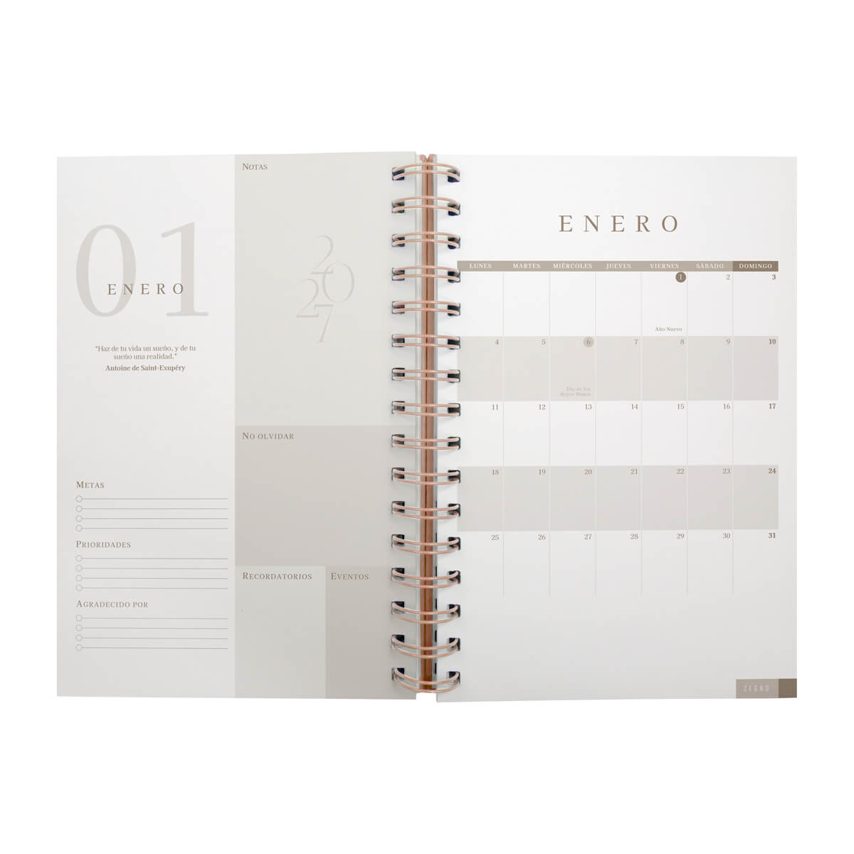 Agenda Diaria Lette Clasica 2027