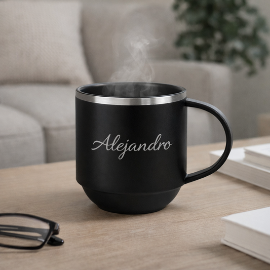 Taza Térmica Premium Personalizada Grabado Láser  Regalo Original